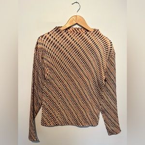 Vintage pleated long sleeve shirt